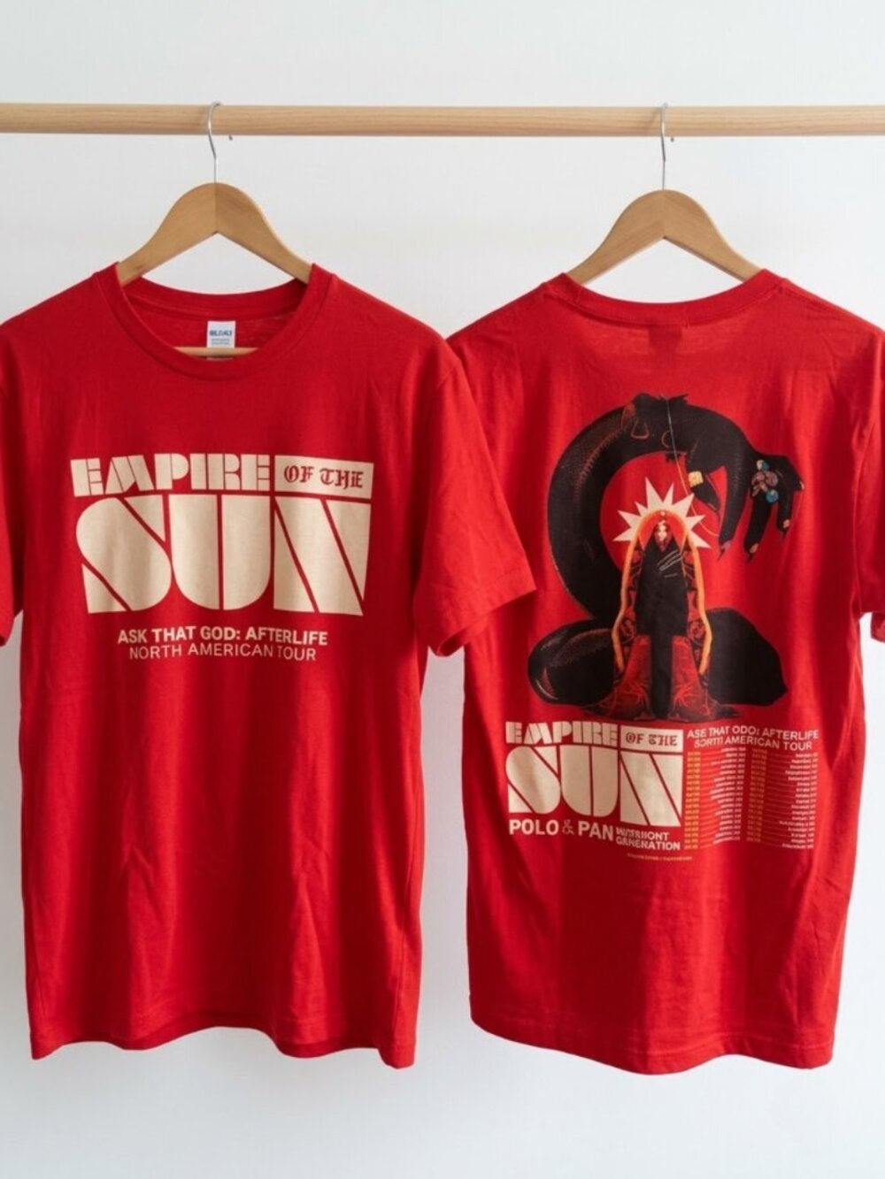 Empire of the Sun Ask That God Afterlife Tour 2026 T-Shirt Reprint
